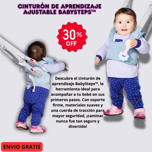 🍼 Cinturón de Aprendizaje Ajustable BabySteps™ 🚼✨