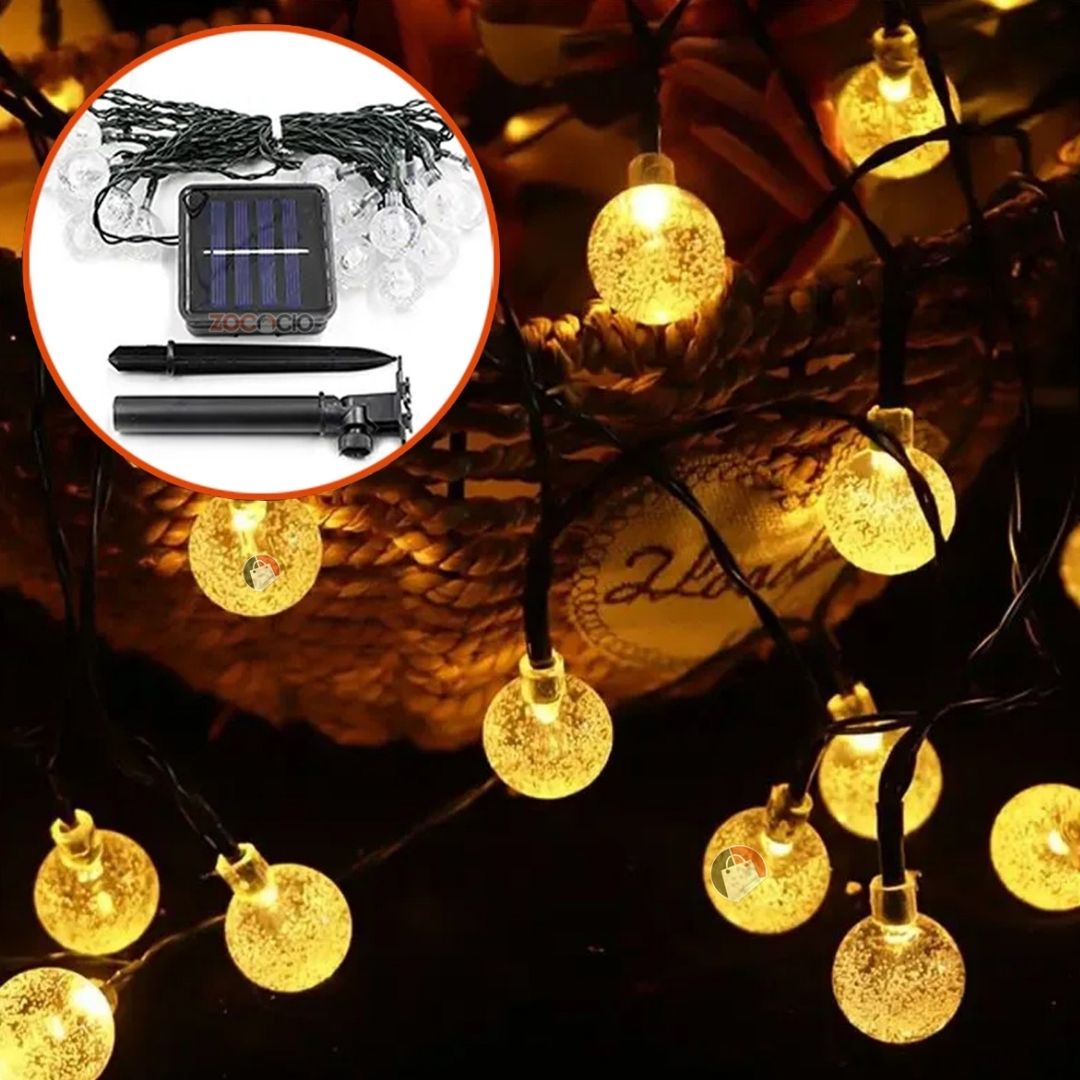 Cadena de Luces Solares Decorativas - GlowLite™ 🌞✨