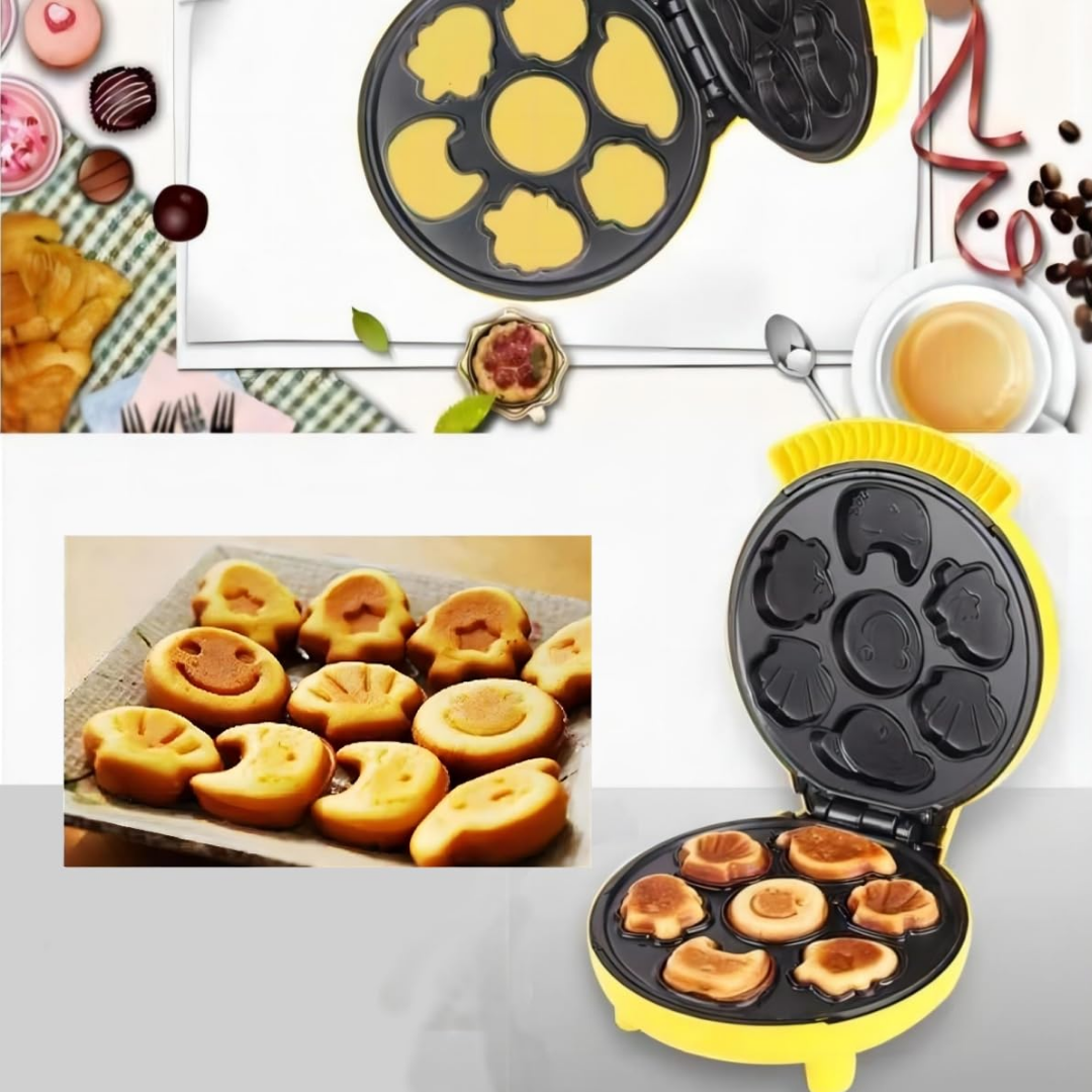 🌟 Waflera Divertida 7 Caritas - WaffleFun Pro™ 🍰😊