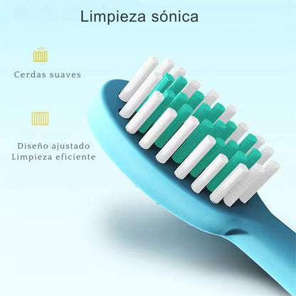 Cepillo Dental Eléctrico Infantil con 4 Repuestos – Higiene Divertida para Peques 🦷✨