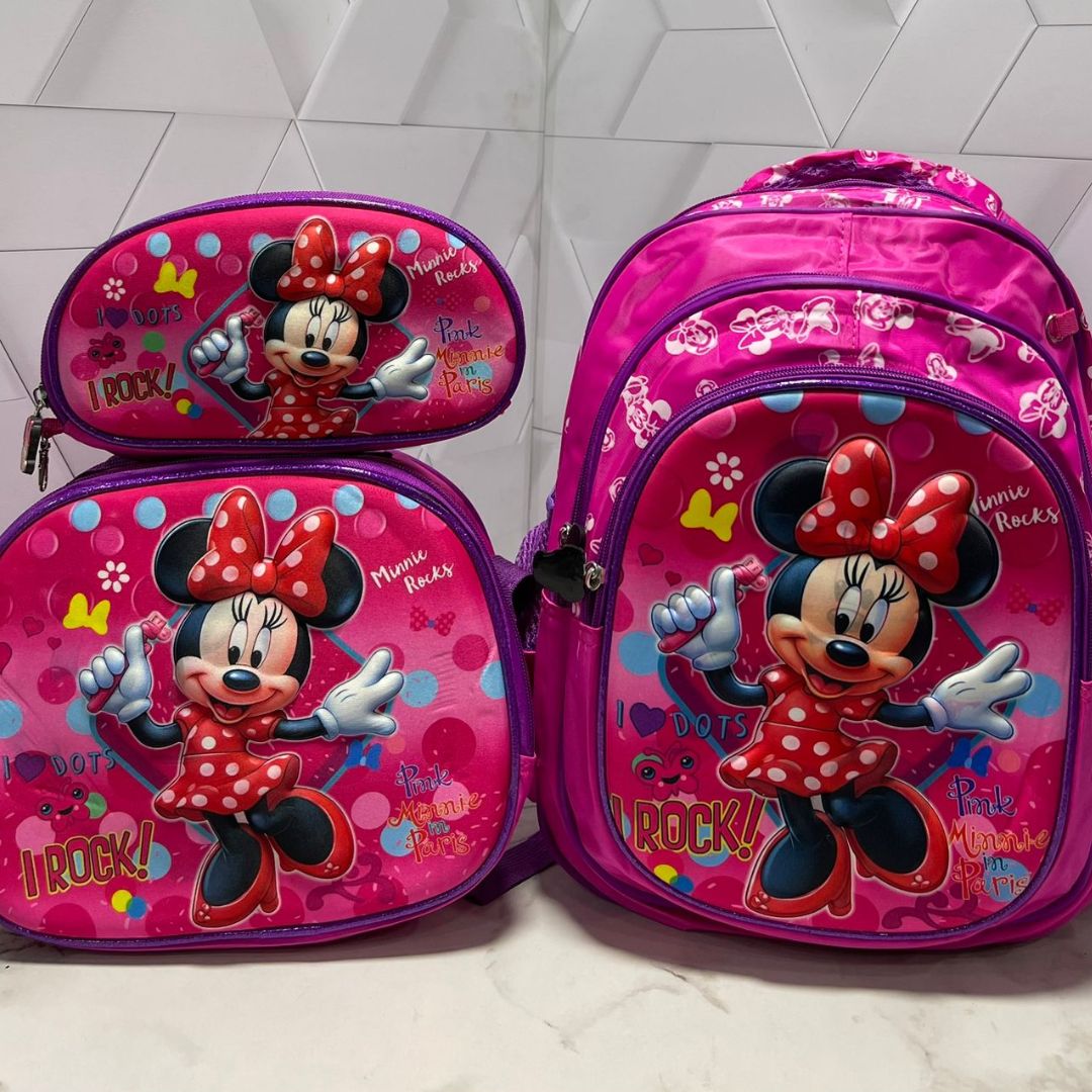 🎒 Trío Escolar Alto Relieve 3 en 1 - ProSchool Pack™ 🌟⚡