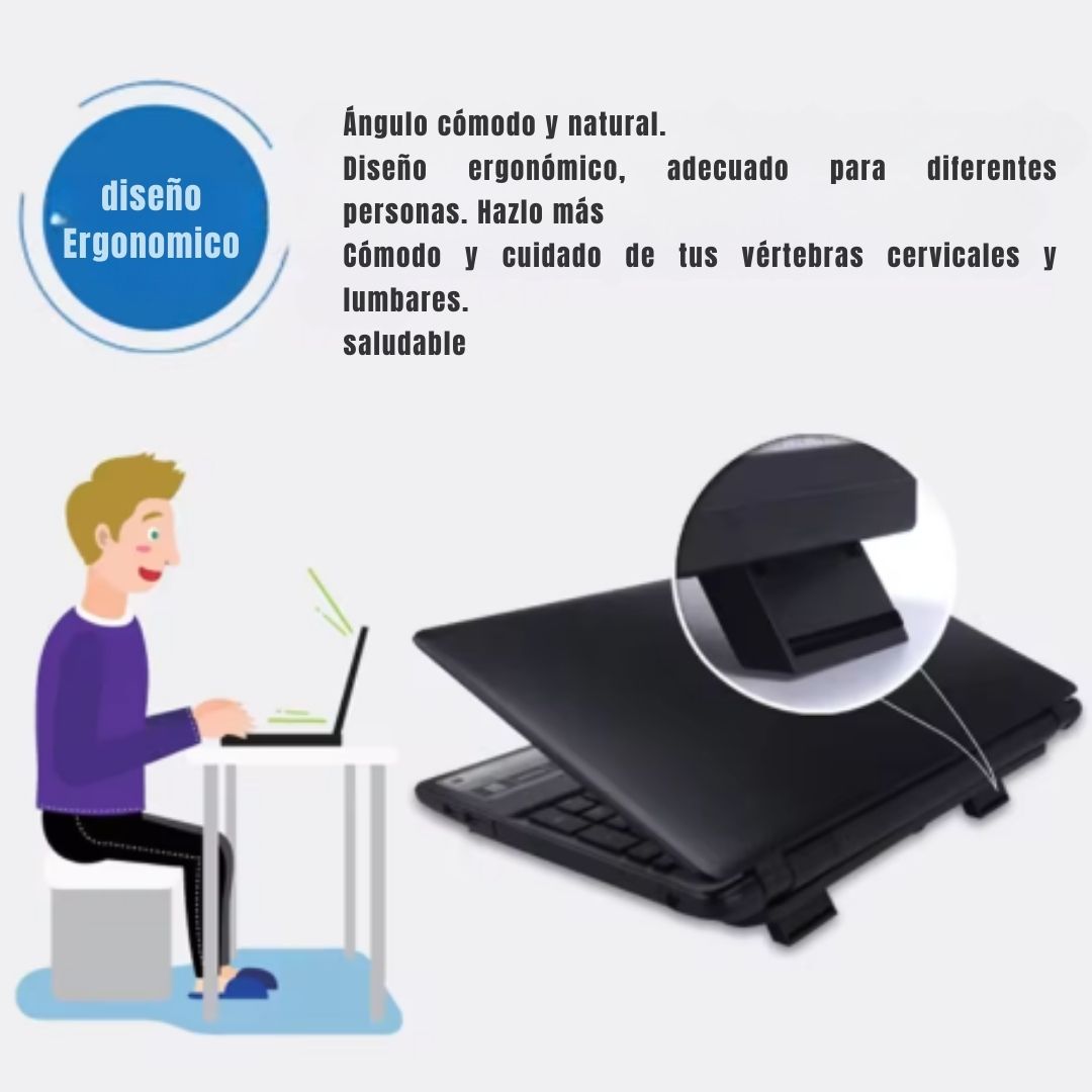 💻🌬️ BASE REFRIGERANTE ERGONÓMICA – COOLTECH PRO™ ❄️🔥