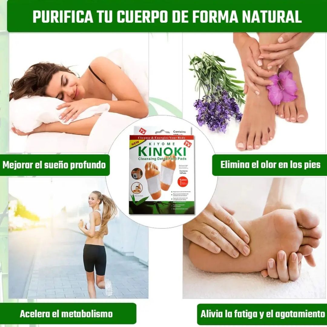 Parches para Cuidado de Pies - Kinoki™ 🌿🦶