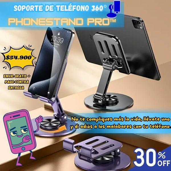 Soporte de Teléfono 360° - PhoneStand Pro™ 📱🔄