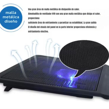💻🌬️ BASE REFRIGERANTE ERGONÓMICA – COOLTECH PRO™ ❄️🔥