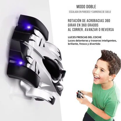 Coche RC Gravitex™ - ¡Escala Paredes y Techos! 🚗✨
