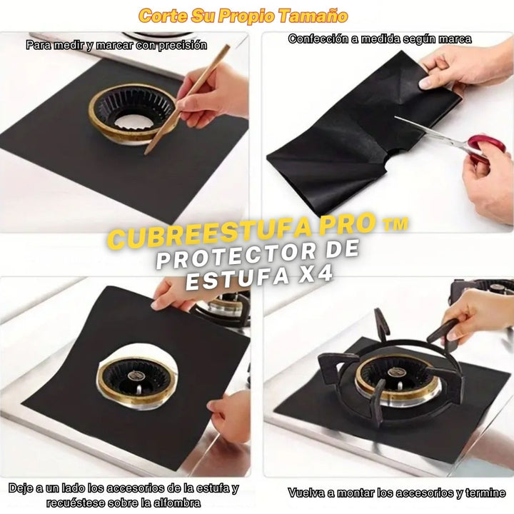 CubreEstufa Por™ Protector de Estufa x 4und