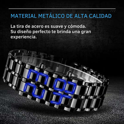 Reloj Pulsera LED Lava™ – Estilo, hora y actitud en tu muñeca 🔥