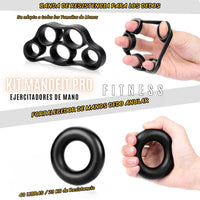 Kit ManoFit Pro Ejercitadores de mano x5