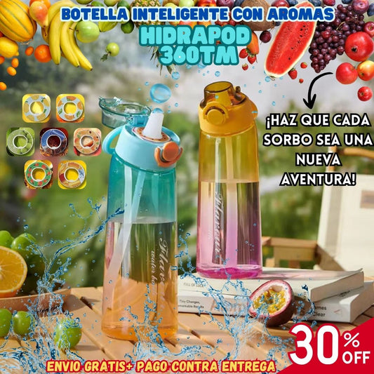 HidraPod 360™ - Botella Inteligente con Aromas 🌸💧