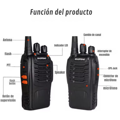 Combo de Radios BAOFENG BF-888S - Long Range Pro™ 🚨📡