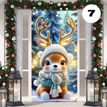 Funda Navideña Decorativa para Puerta - Holiday Door™ 🎅🎄