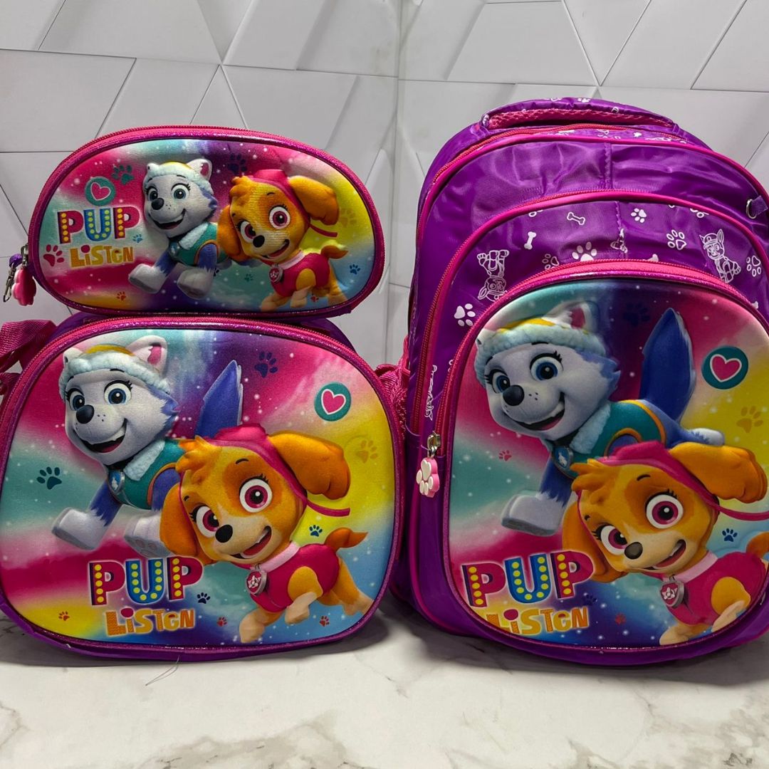 🎒 Trío Escolar Alto Relieve 3 en 1 - ProSchool Pack™ 🌟⚡
