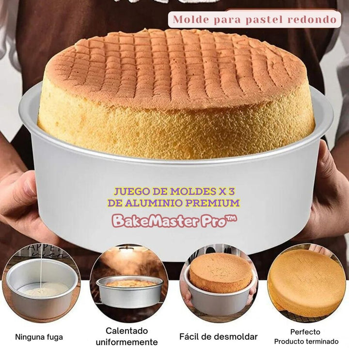 Juego de Moldes de Aluminio Premium - BakeMaster Pro™ 🍰✨