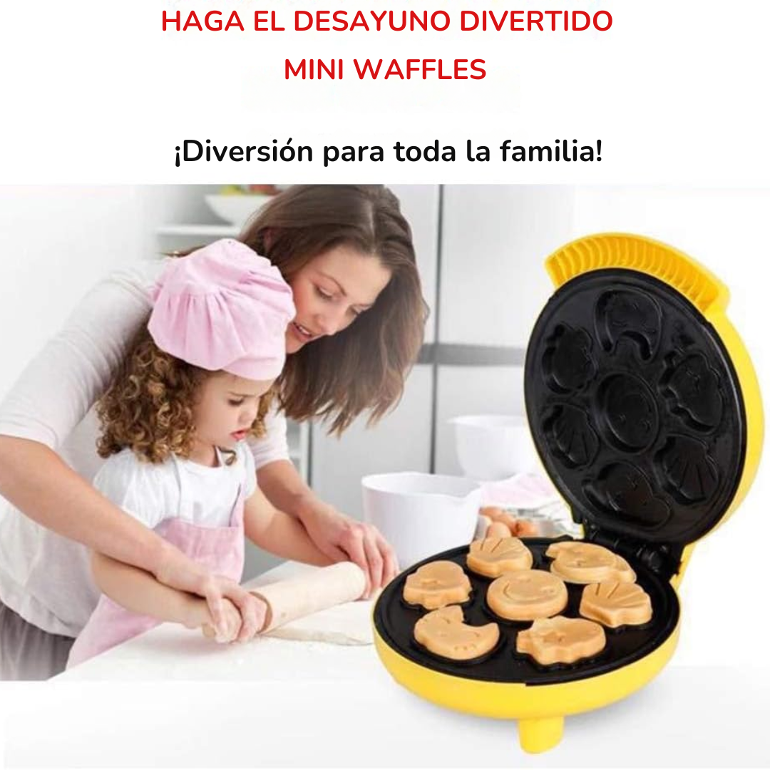 🌟 Waflera Divertida 7 Caritas - WaffleFun Pro™ 🍰😊