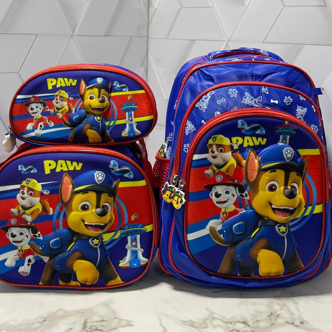 🎒 Trío Escolar Alto Relieve 3 en 1 - ProSchool Pack™ 🌟⚡