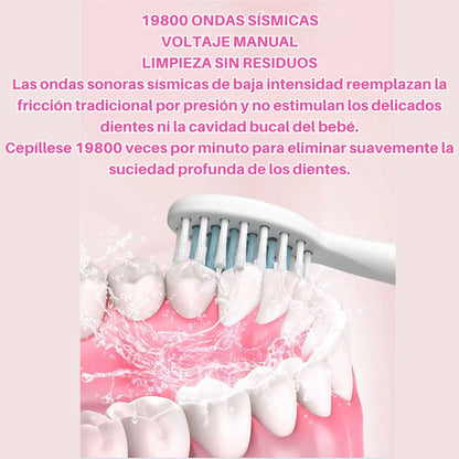 Cepillo Dental Eléctrico Infantil con 4 Repuestos – Higiene Divertida para Peques 🦷✨