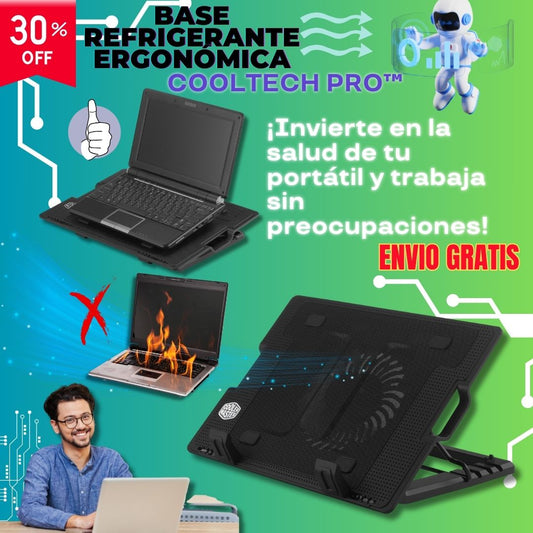 💻🌬️ BASE REFRIGERANTE ERGONÓMICA – COOLTECH PRO™ ❄️🔥