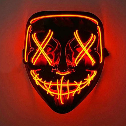 Máscara LED Espectacular - PurgeGlow™ 🎃💡