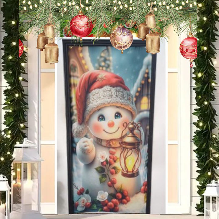 Funda Navideña Decorativa para Puerta - Holiday Door™ 🎅🎄