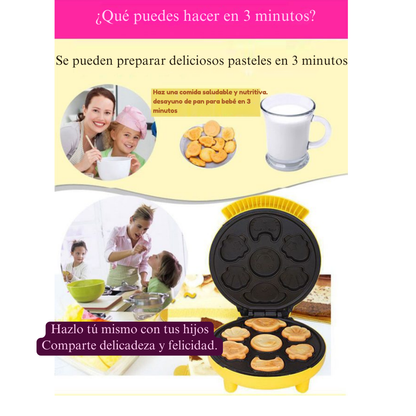 🌟 Waflera Divertida 7 Caritas - WaffleFun Pro™ 🍰😊