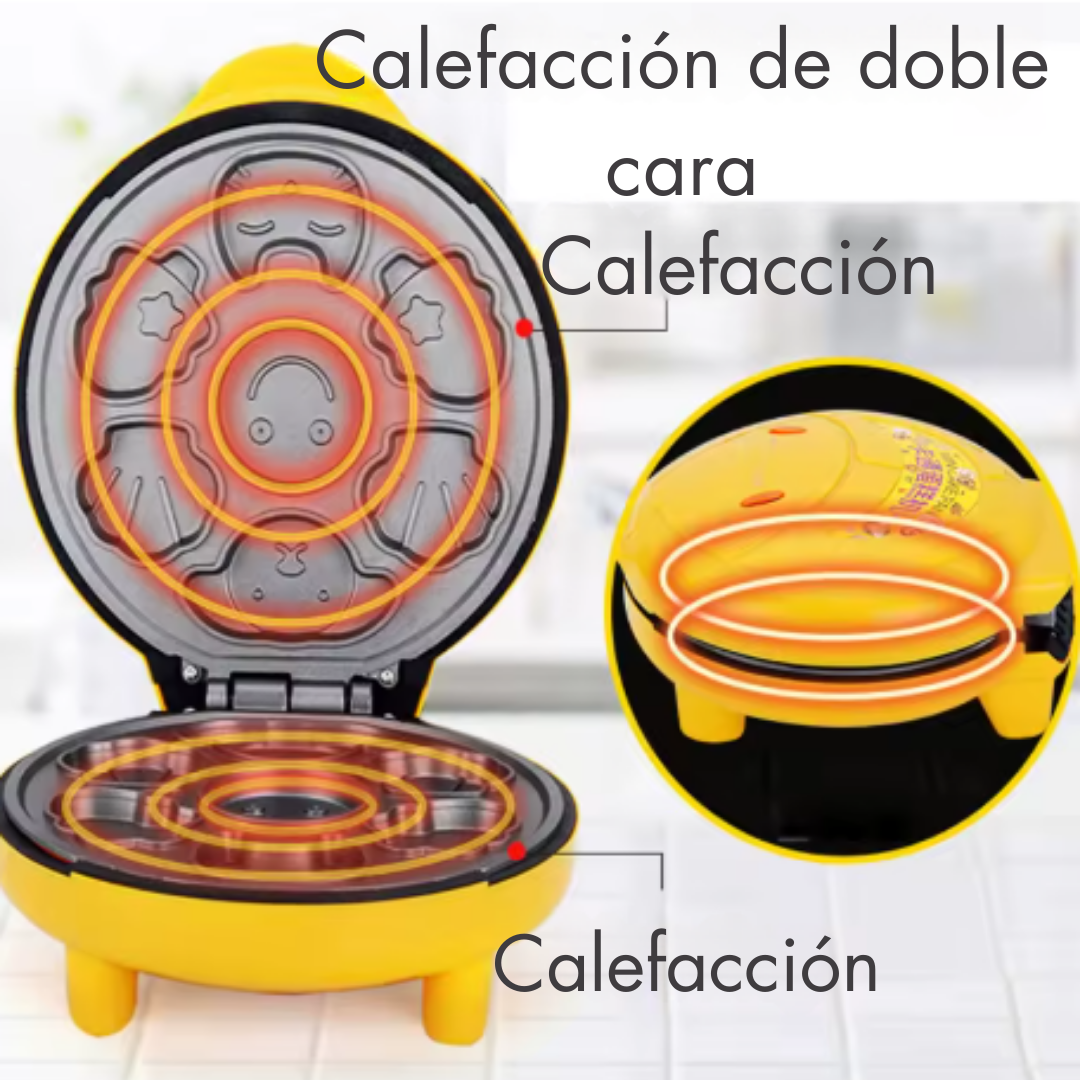 🌟 Waflera Divertida 7 Caritas - WaffleFun Pro™ 🍰😊