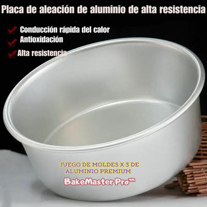 Juego de Moldes de Aluminio Premium - BakeMaster Pro™ 🍰✨