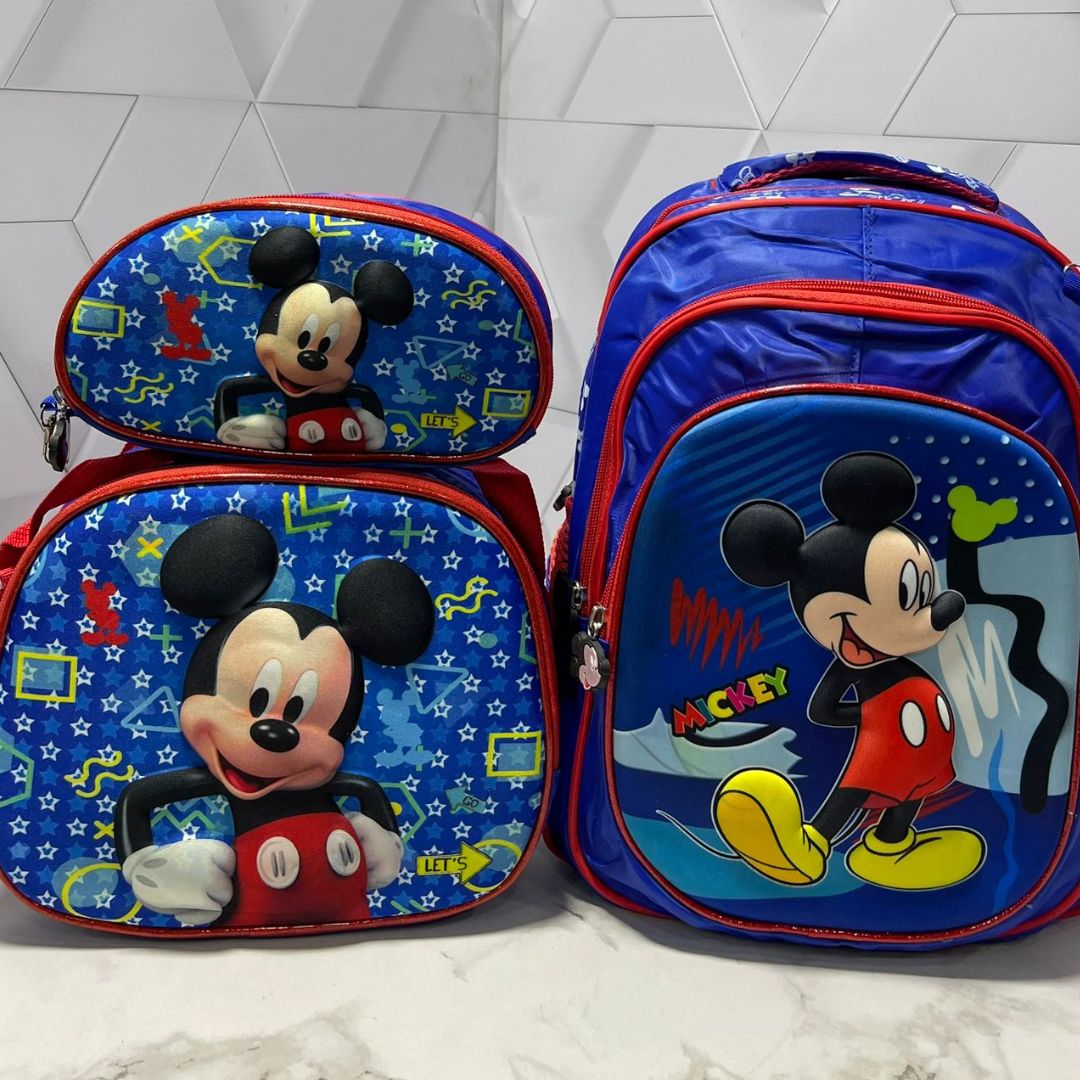 🎒 Trío Escolar Alto Relieve 3 en 1 - ProSchool Pack™ 🌟⚡
