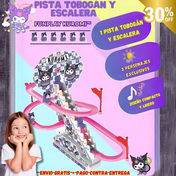 🌟 🌟 Pista Tobogán y Escalera - FunPlay Kuromi™ 🌟 🌟