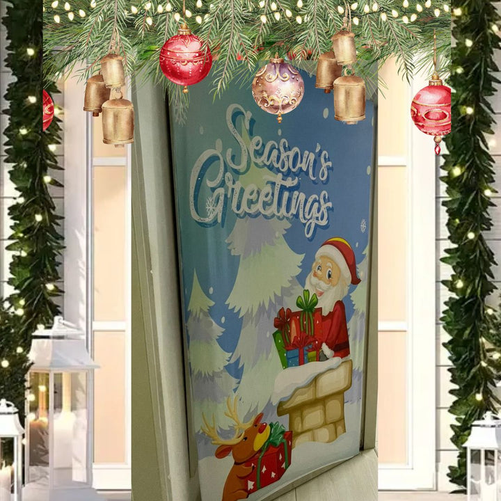 Funda Navideña Decorativa para Puerta - Holiday Door™ 🎅🎄