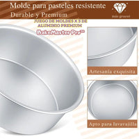 Juego de Moldes de Aluminio Premium - BakeMaster Pro™ 🍰✨