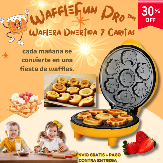 🌟 Waflera Divertida 7 Caritas - WaffleFun Pro™ 🍰😊