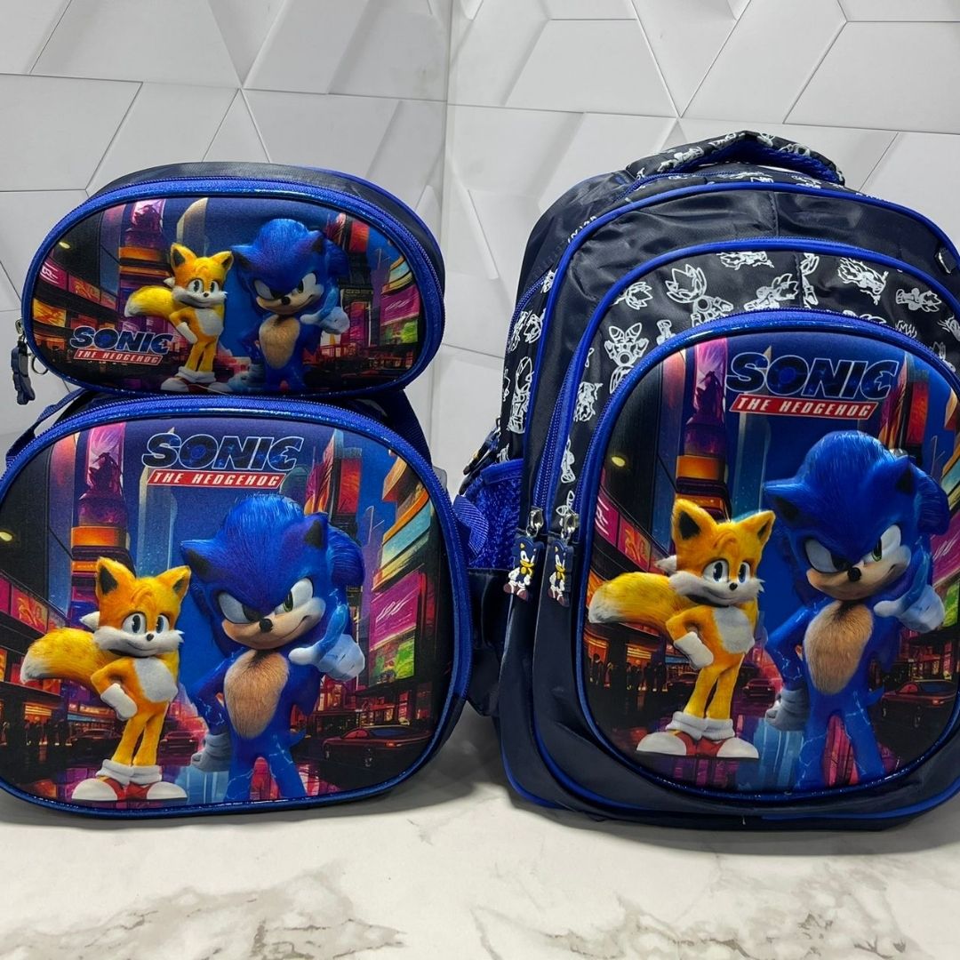 🎒 Trío Escolar Alto Relieve 3 en 1 - ProSchool Pack™ 🌟⚡