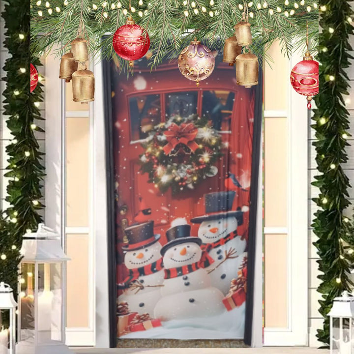 Funda Navideña Decorativa para Puerta - Holiday Door™ 🎅🎄