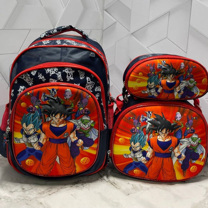 🎒 Trío Escolar Alto Relieve 3 en 1 - ProSchool Pack™ 🌟⚡