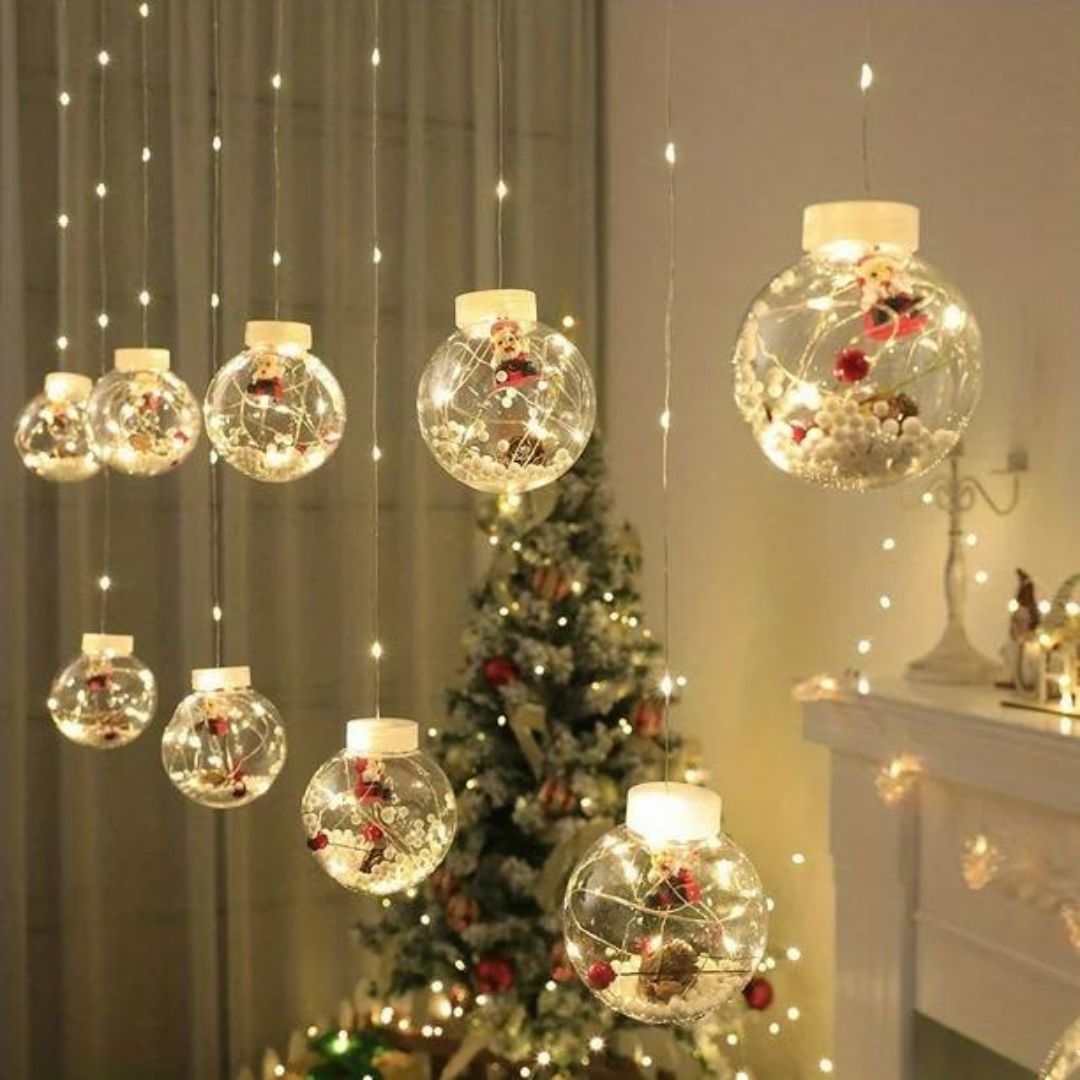 Cortina de Luces LED Navideñas - SnowGlow™ ❄️🎄