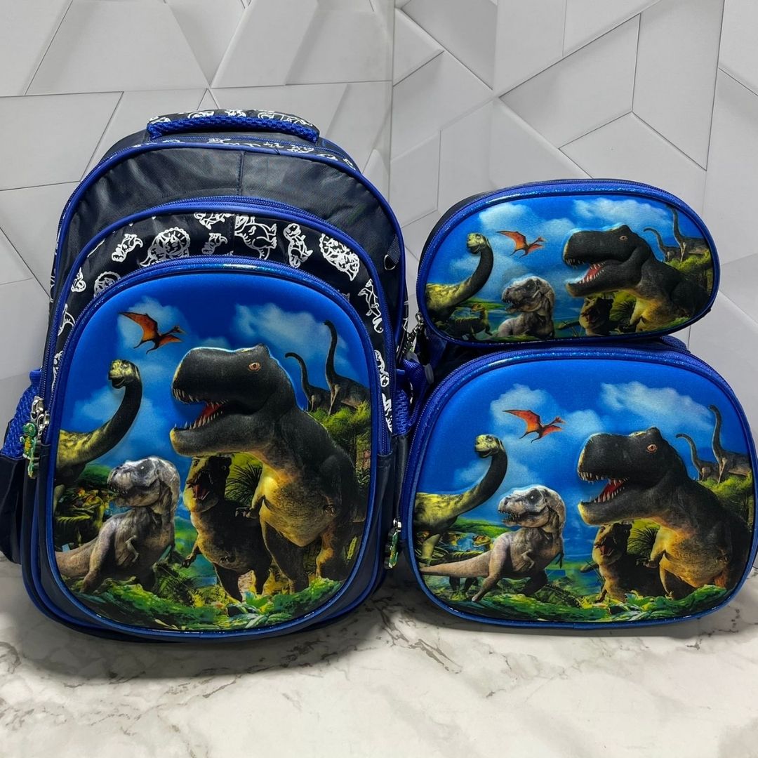 🎒 Trío Escolar Alto Relieve 3 en 1 - ProSchool Pack™ 🌟⚡