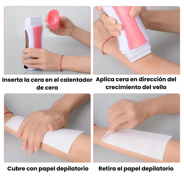 Kit Depilación Roll-On Pro™ - Suavidad Inmediata en Casa 💖✨