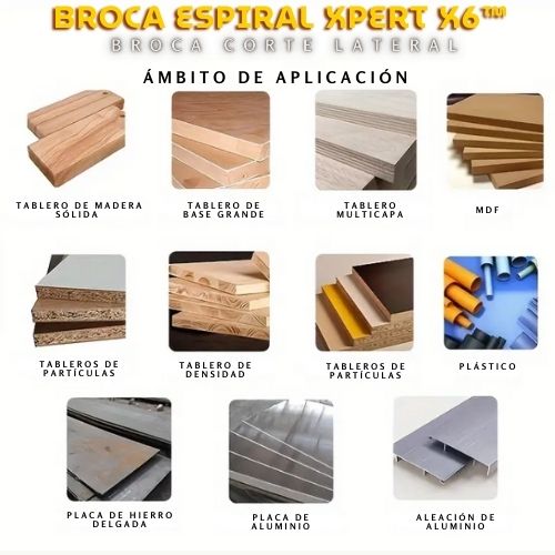 Broca Espiral Xpert x6™ BROCA CORTE LATERAL