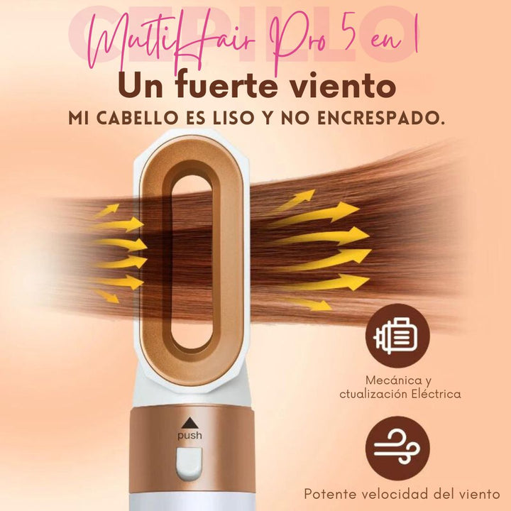 "MultiHair Pro 5 en 1" cepillo para cabello 5 en 1