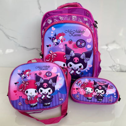 🎒 Trío Escolar Alto Relieve 3 en 1 - ProSchool Pack™ 🌟⚡