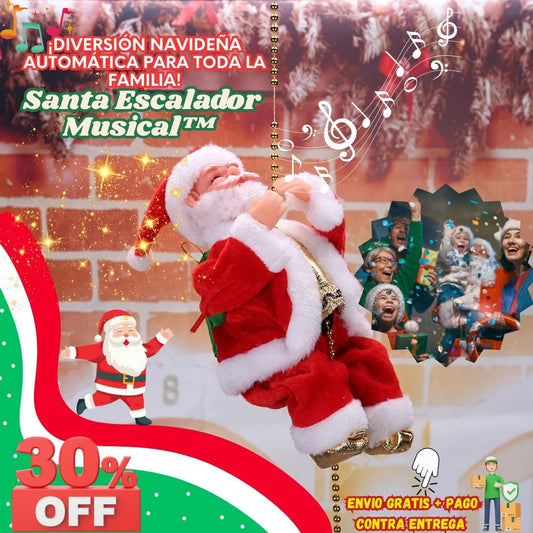 Santa Escalador Musical™ 🎅🎄 – ¡Diversión Navideña Automática para Toda la Familia!