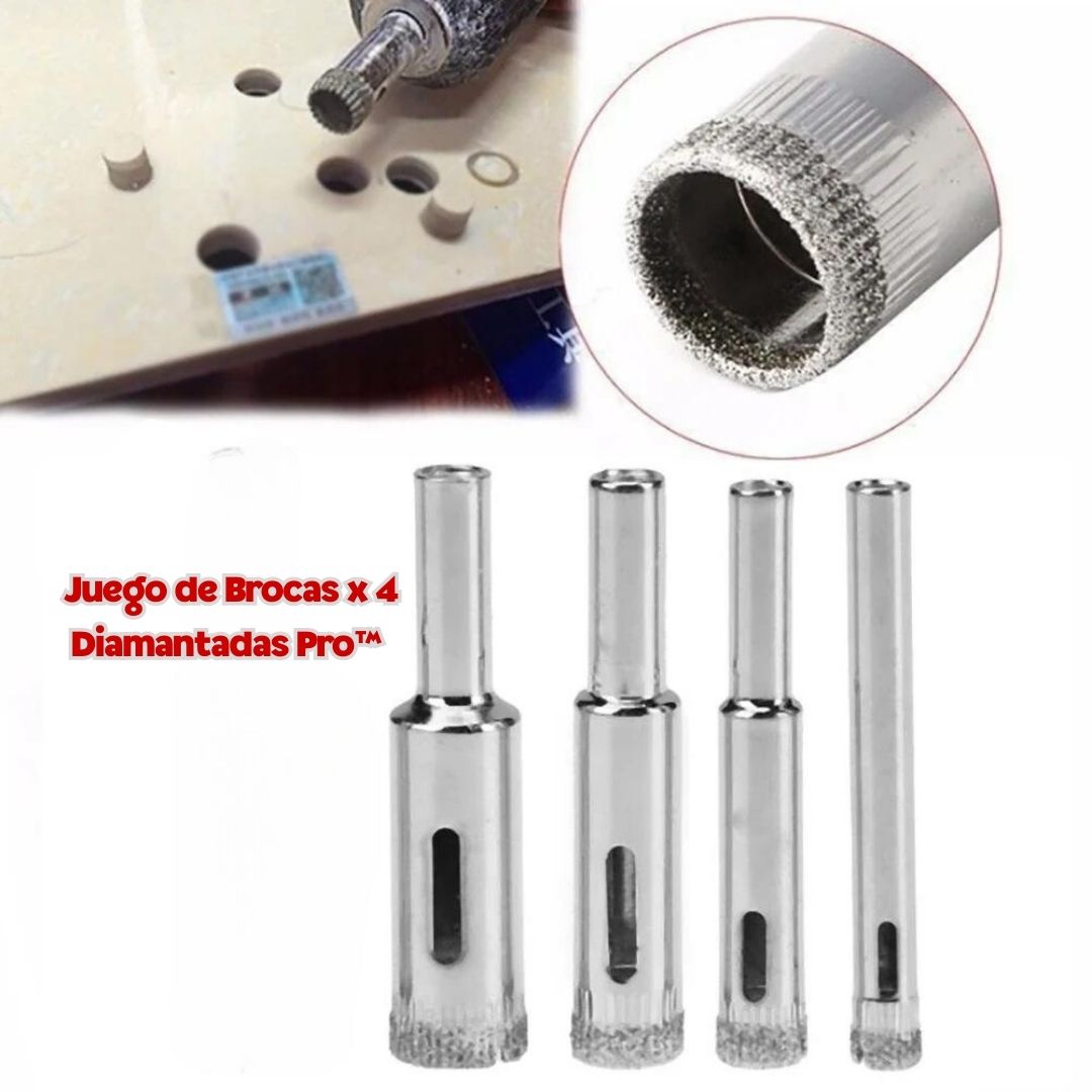 Juego de Brocas Diamantadas Pro™ x 4 🛠️🔧