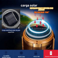 Ventilador Solar y Linterna para Acampar - SolarCamp Pro™ 🌞🛠️