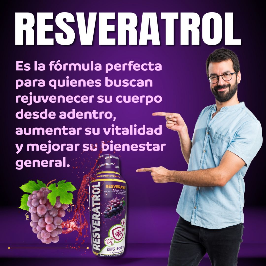 ResveraVit X 500 ML- Apoyo Integral para la Salud  💧🍇