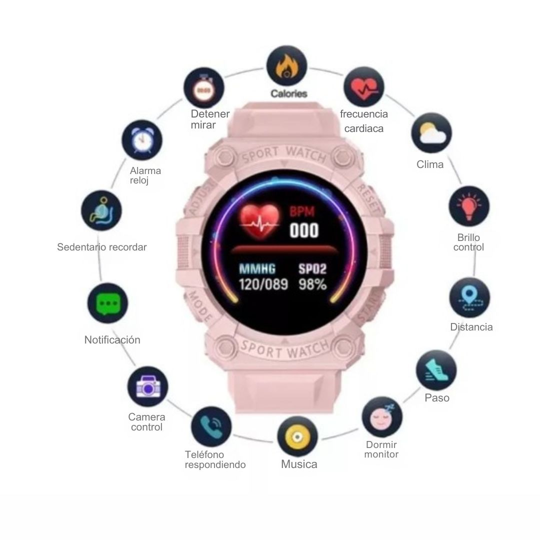 Smartwatch Deportivo FD68 - Control Total en tu Muñeca! ⌚🔥