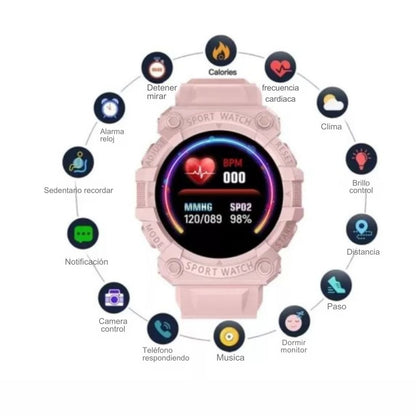 Smartwatch Deportivo FD68 - Control Total en tu Muñeca! ⌚🔥