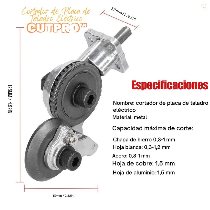 Cortador de Placa de Taladro Eléctrico - CutPro™ ⚙️🔩