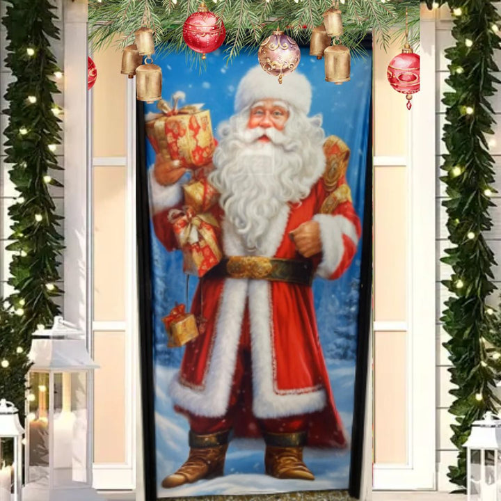 Funda Navideña Decorativa para Puerta - Holiday Door™ 🎅🎄