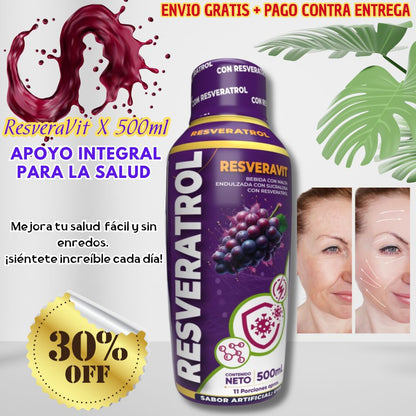 ResveraVit X 500 ML- Apoyo Integral para la Salud  💧🍇